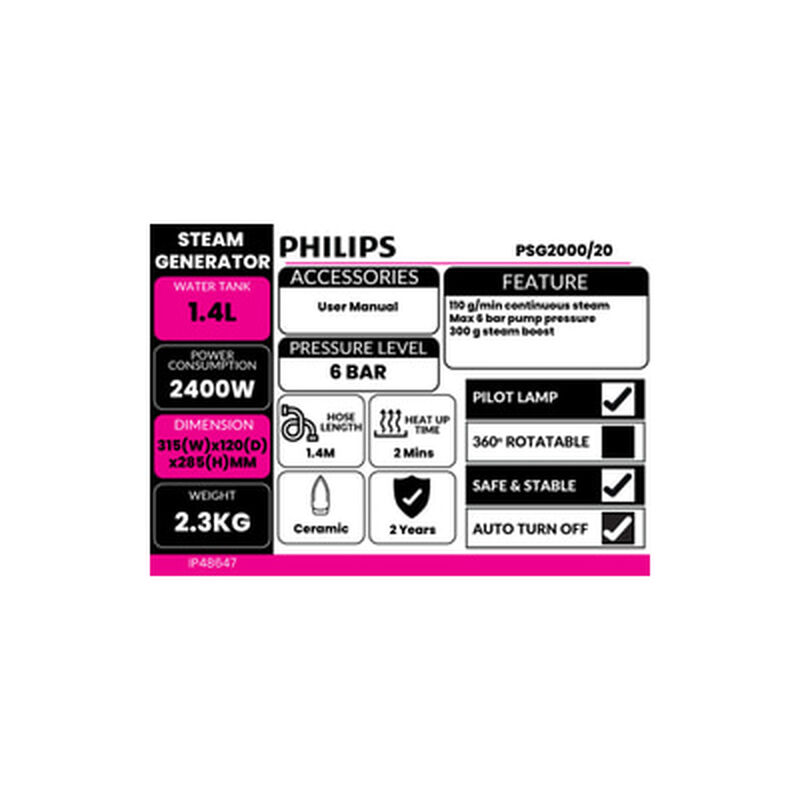 PHILIPS Steam Generator PSG2000/20-image 6