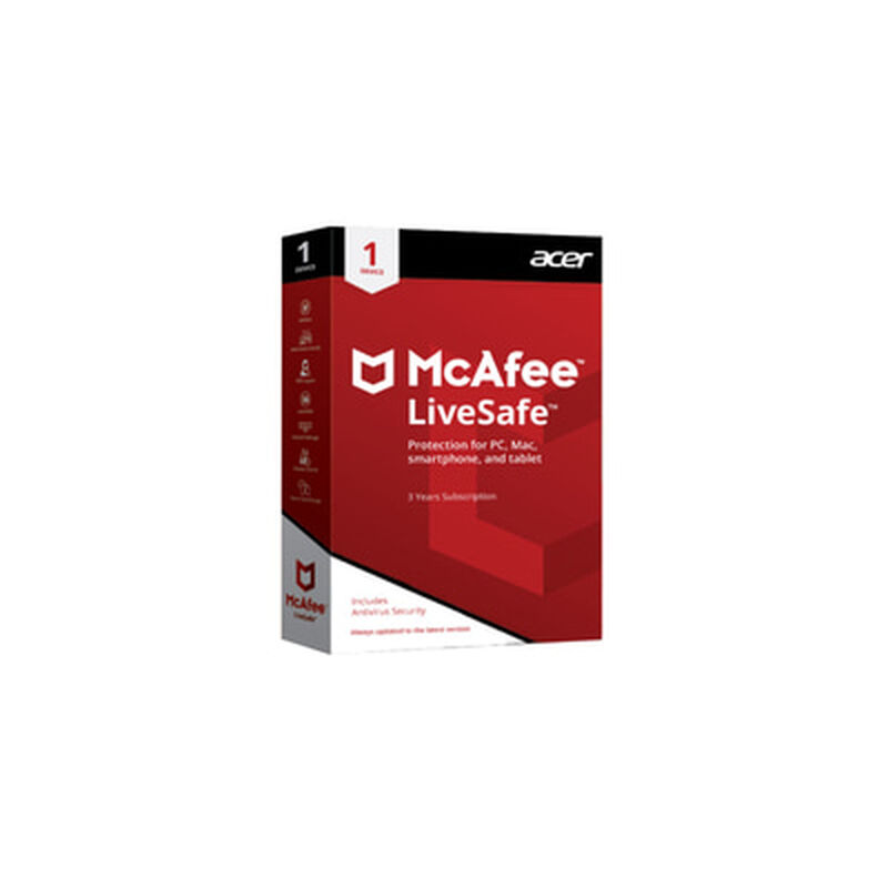 ACER Mcafee Livesafe 3 Yrs 1 Device MCAFEE-image 1