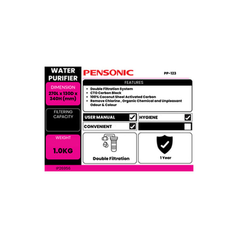 PENSONIC Water Purifier PP-123-image 3