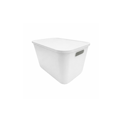 White/blue Storage Box With Lid QBOX XL
