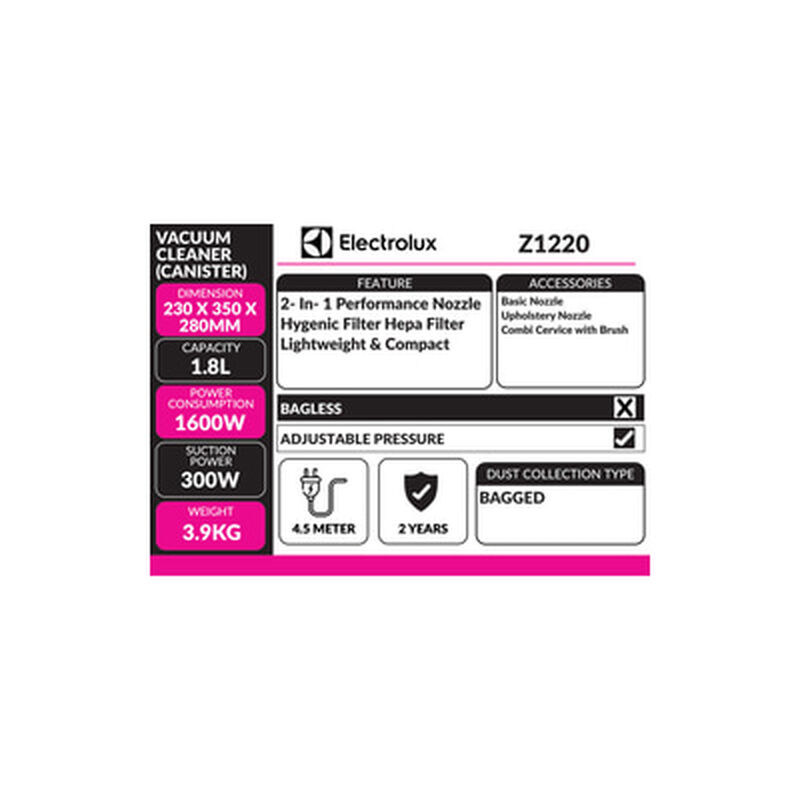 ELECTROLUX Vacuum Cleaner Z1220-image 3
