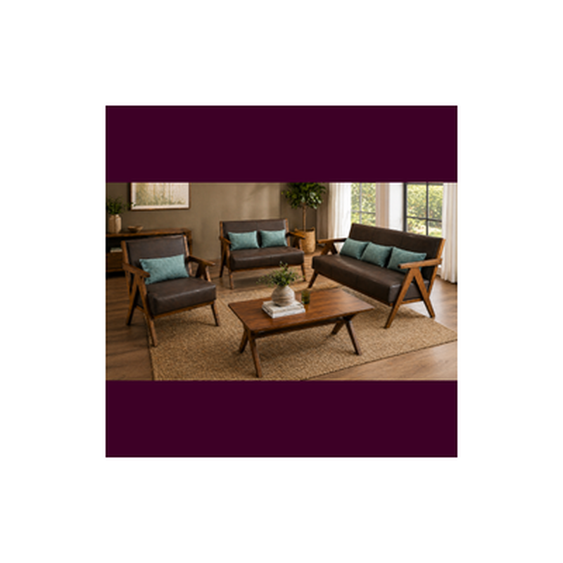 YEEGUAN 3+2+1+ct sofa leathaire-image 1