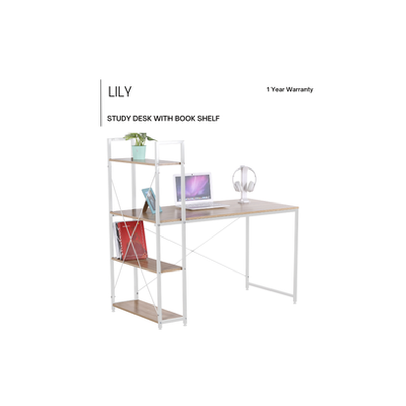 Study Desk W/book Shelf LILY-image 1