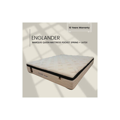 ENGLANDER Mf 11.5in Q Pocket Mat 5z Pocket+latex+wool Fab MARQUIS