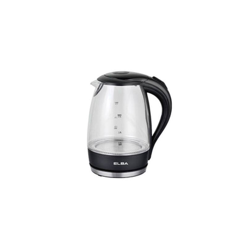 ELBA Glass Jug Kettle 1.7l EJK-F1723G(BK)-image 1