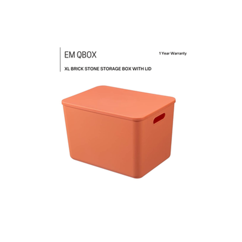 Brick Stone Storage Box With Lid EM QBOX XL-image 1