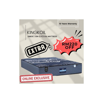 KINGKOIL Bg 13in Q Pocket Mat Pocket Coil+foam Encase UNKAI