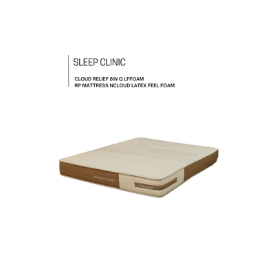 SLEEP CLINIC Ce 8in Q Hd-foam Mat Hybrid Latexfeel Hd Foam CLOUD RELIEF